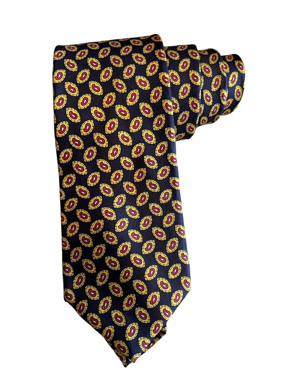 Vintage Saks Fifth Ave Paisley print silk tie
